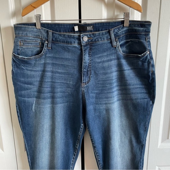 Kut from the Kloth Connie High Rise Ankle Skinny Jeans Womens Plus Size 18W Blue - Picture 2 of 14